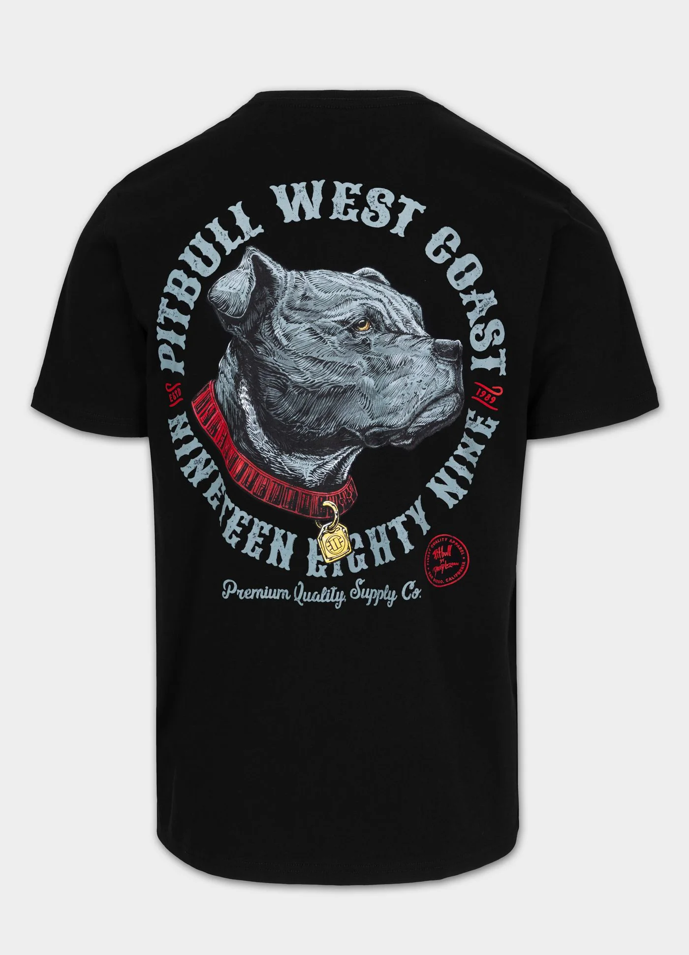 Pitbull - STRENGTH & RESPECT - BLACK - Majica